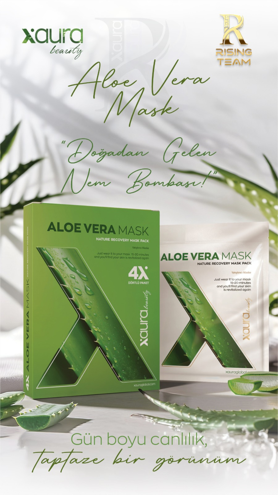 Xaura Beauty  Aloe Mask